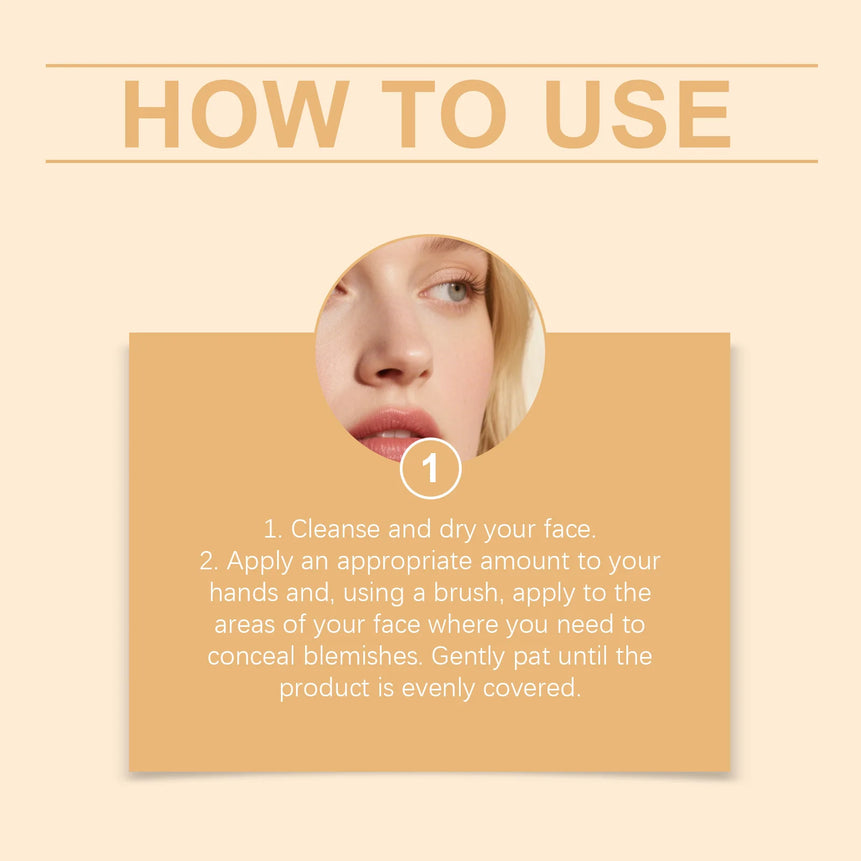 Facial Liquid Foundation Oil Control Waterproof High Coverage Moisturizing Lasting Hold Blemish Cover Base Foundation Cream