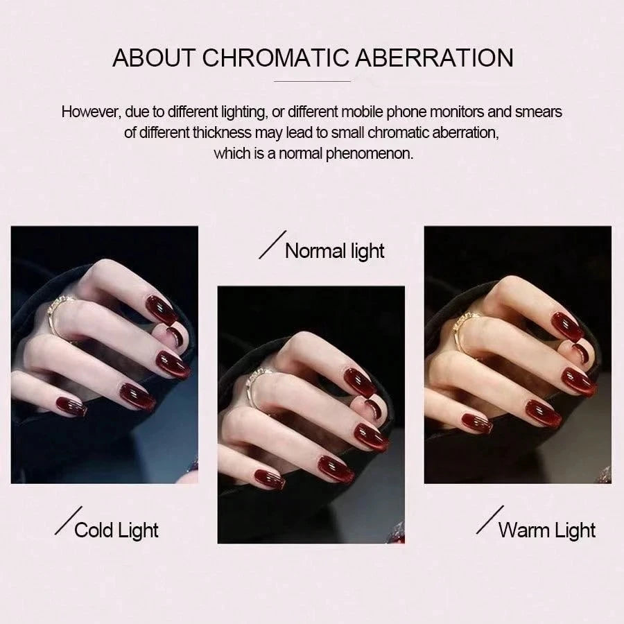 15ml Silk Nude Crystal Cat Eye Gel Polish Magnetic Nail Polish Holographic Pink Cat Eye Gel Nail Polish Gel Gel Varnish