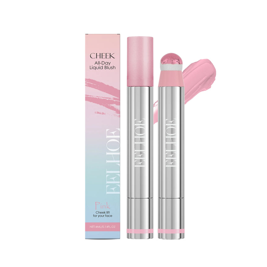 3 Colors Spin Brush Liquid Blush and Lip Gloss Moisturizing Matte Brightening Contour Highlighter Long-wearing Non-fading Makeup