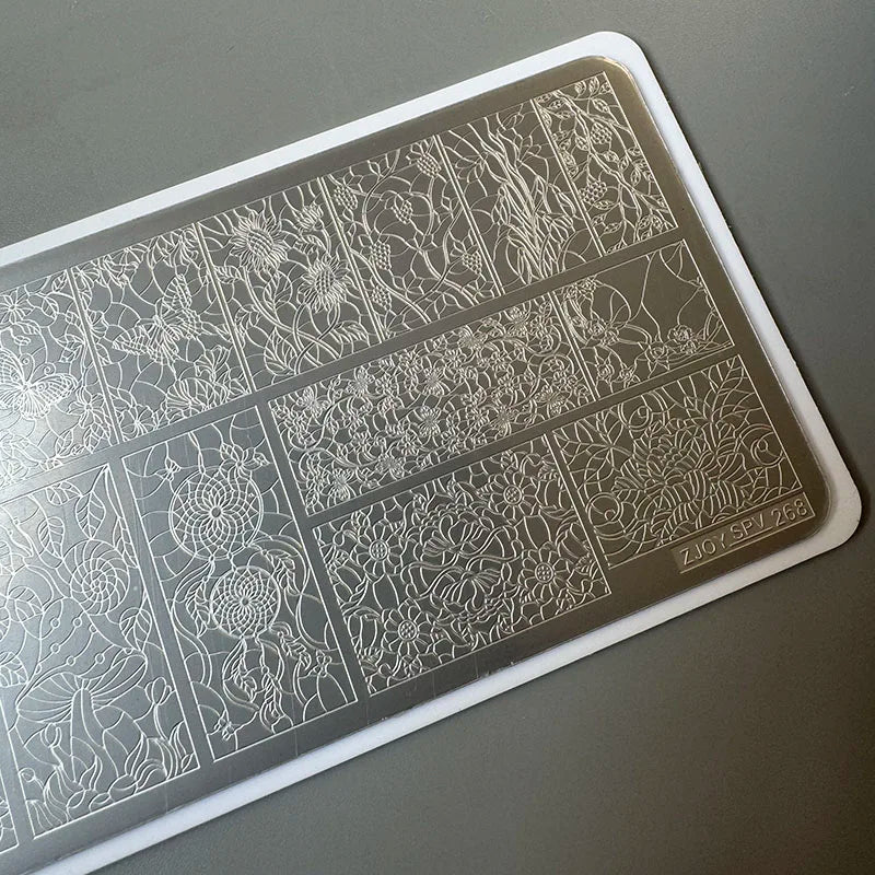 XMQ STAMPING NAIL PLATES FLOWERS TEMPLATES TOOLS