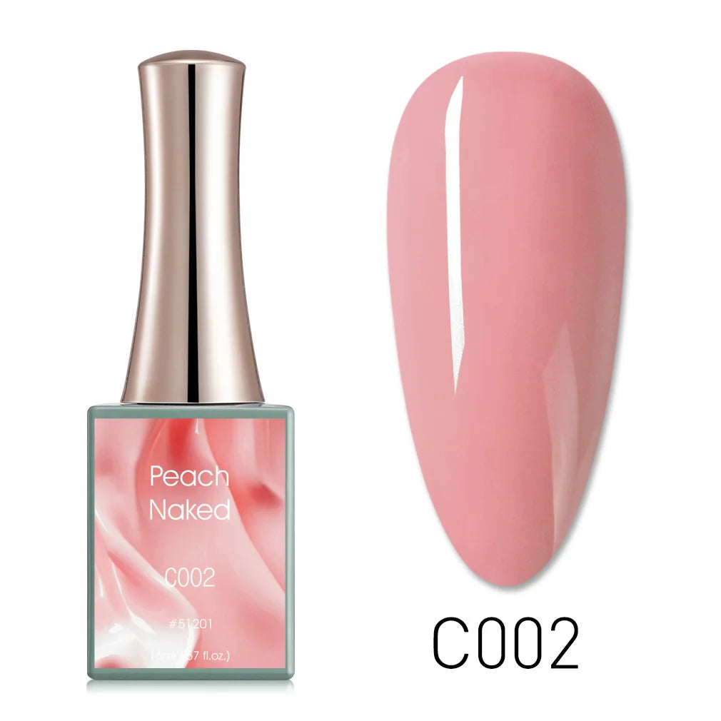Canni Jelly Pink Nail Gel Polish French Nail Nude Color Gel Varnish Long Wear Diamond No Wipe TopCoat Nail Manicure Nail Lacquer