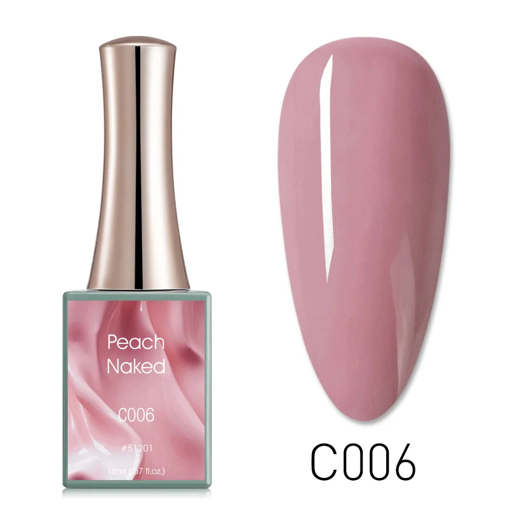 Canni Jelly Pink Nail Gel Polish French Nail Nude Color Gel Varnish Long Wear Diamond No Wipe TopCoat Nail Manicure Nail Lacquer