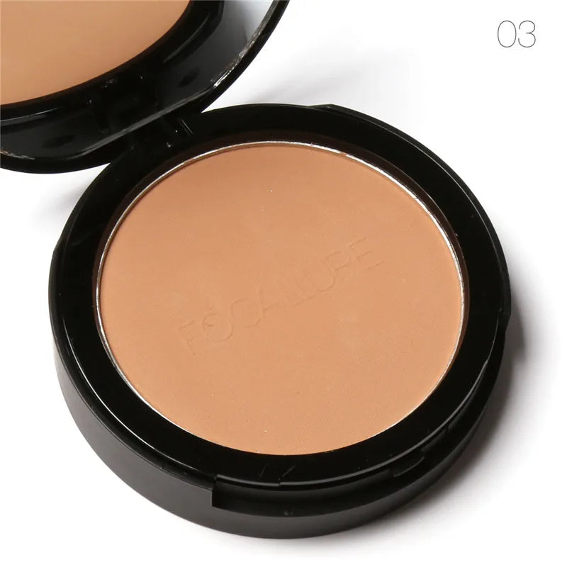 Mineral Face Pressed Oil Control Natural Foundation Powder 3 Colors Smooth Finishing foundation