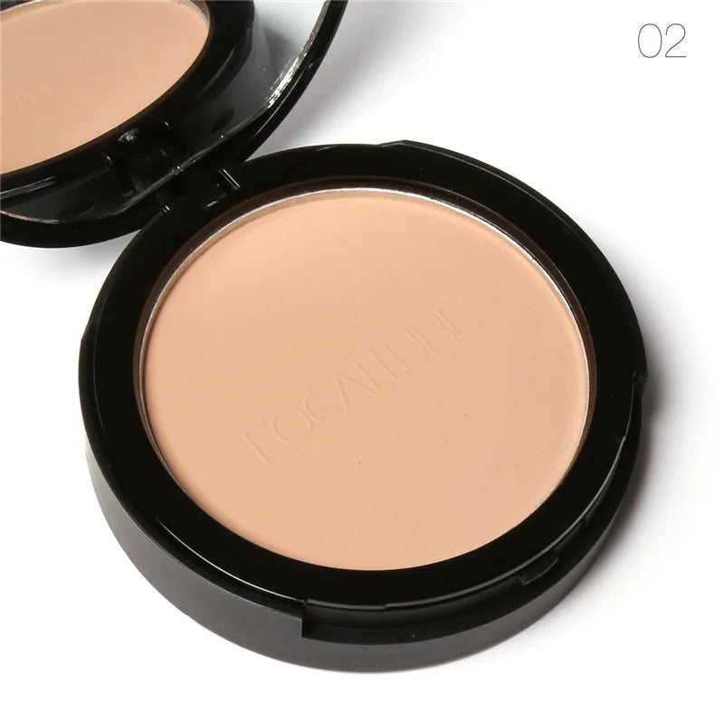 Mineral Face Pressed Oil Control Natural Foundation Powder 3 Colors Smooth Finishing foundation