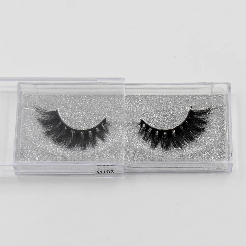 LEHUAMAO 3D Mink Lashes Makeup Eyelashes Fluffy Natural long fake lashes Full stripe reusable False Eyelash Extension 1 Pair