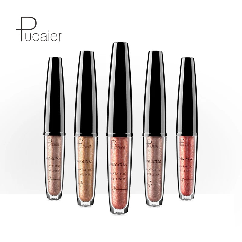 New Liquid 16 Colors Shimmer Eyeliner Gel Waterproof Long Lasting Glitter Eye Liner Makeup Gold Blue Silver Eyeliners Cosmetics