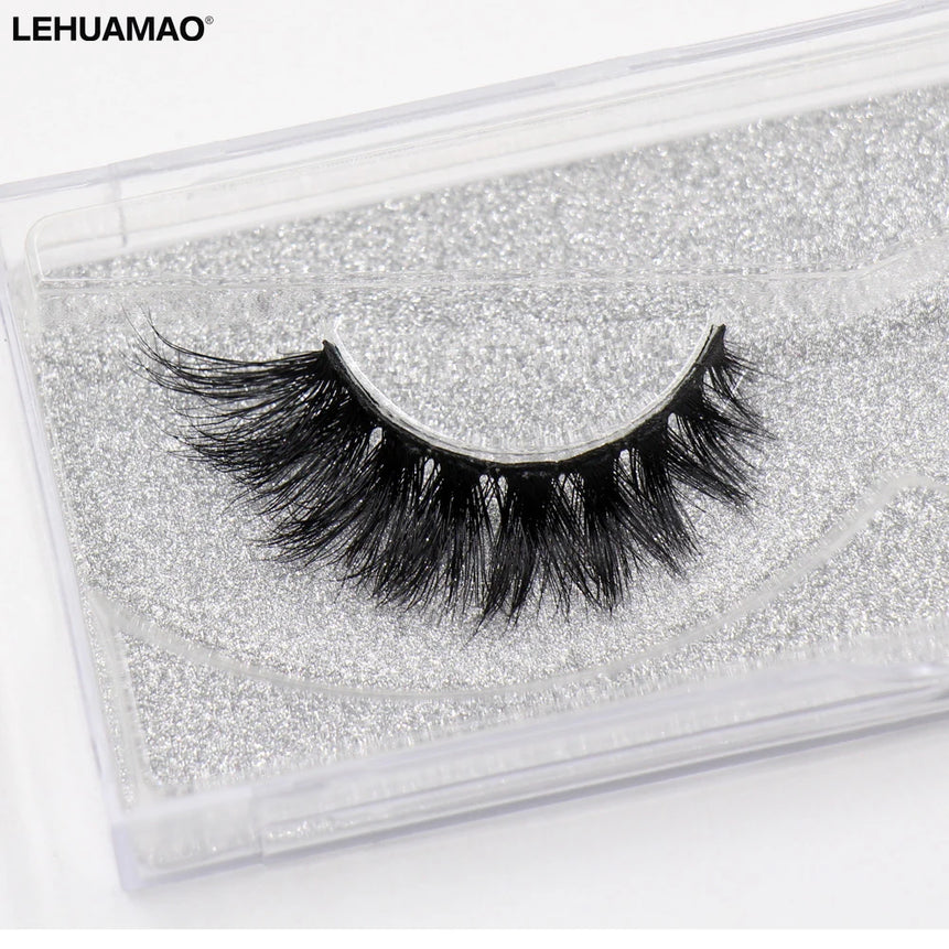 LEHUAMAO 3D Mink Lashes Makeup Eyelashes Fluffy Natural long fake lashes Full stripe reusable False Eyelash Extension 1 Pair
