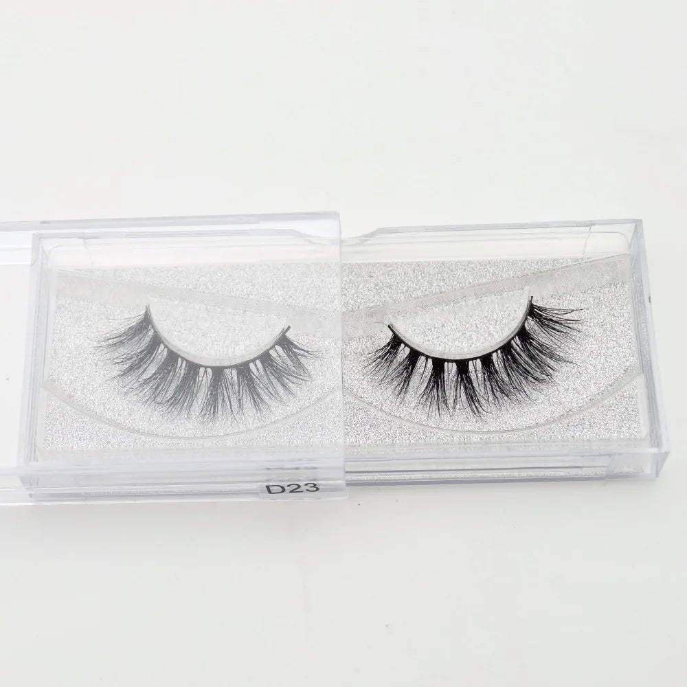 Visofree Eyelashes 3D Mink Lashes Soft Natural Handmade Cruelty Free Mink Eyelashes Lightweight  Full Strip Cilios Posticos D23