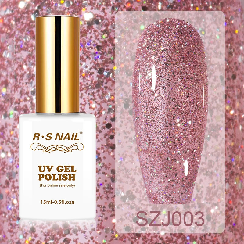 15ml Super Reflective Flash Disco Nail Gel Polish Relective Glitter Semi Permanent Nail Art Varnish For Manicures