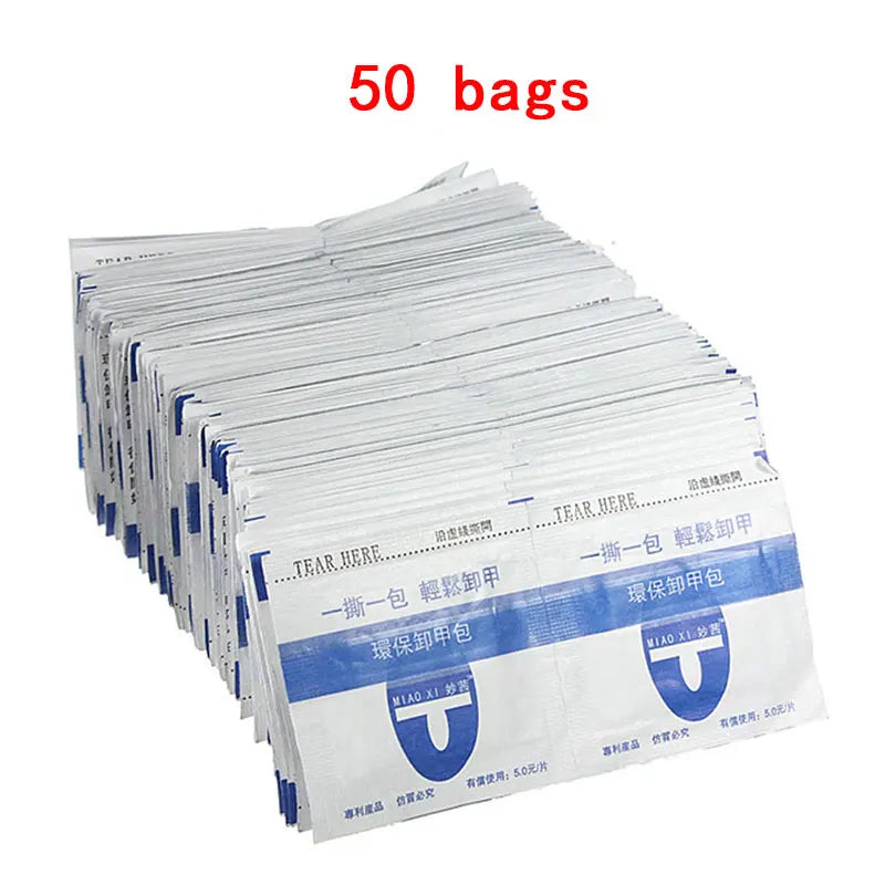 50/100Pcs Aluminium Foil Remover Wraps Nail Art Soak Off Polish Nail Removal Wraps Acrylic Nail Gel Remover Manicure Tool