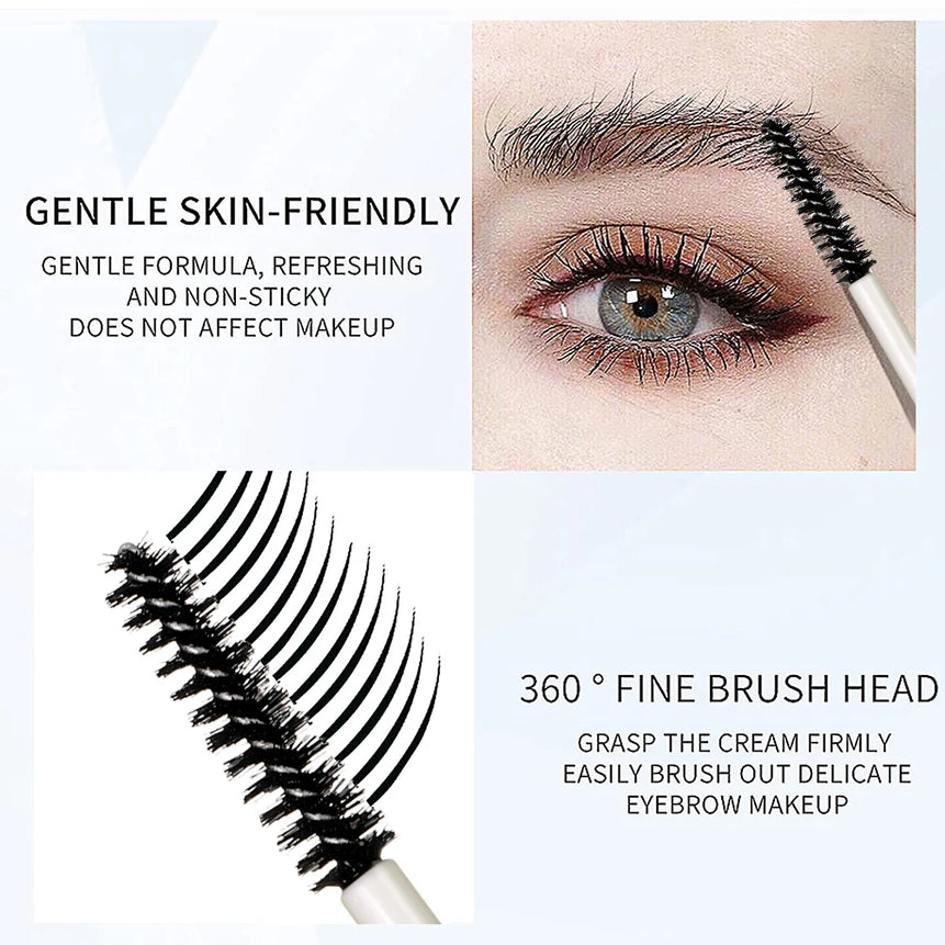 QIBEST Eyebrow gel Transparent Brows Wax Waterproof Long-Lasting With 3D Brush Brow Styling Soap For Eyebrows Women's Cosmetics