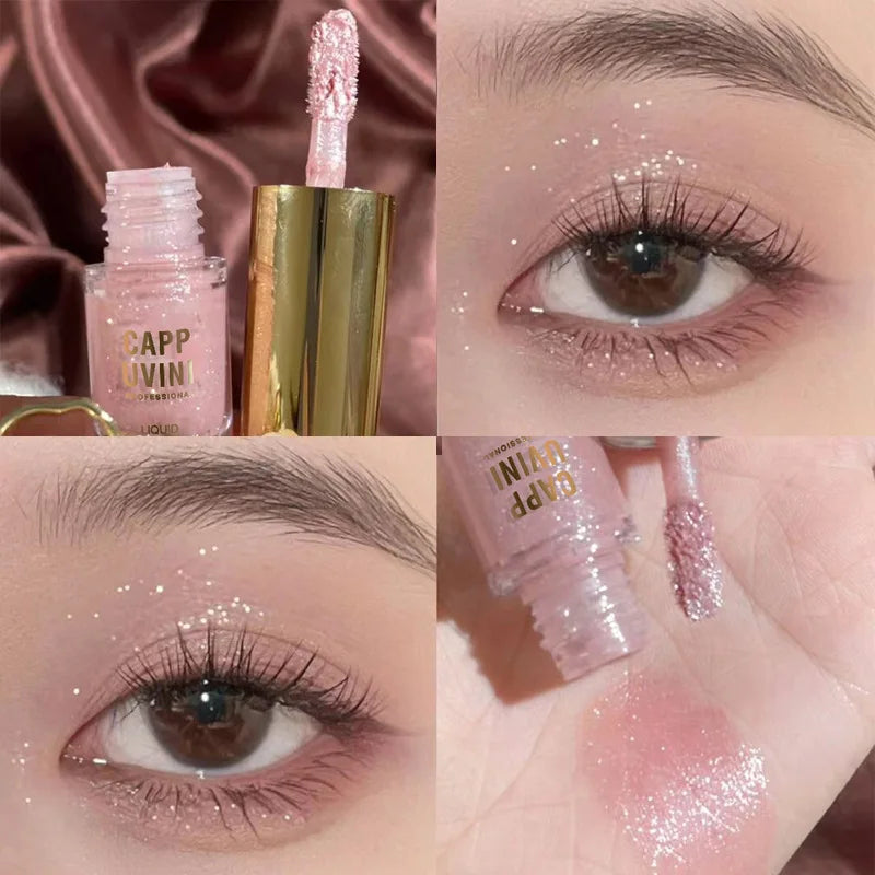 Glitter Liquid Eyeshadows 7 Colors Contour Makeup Lasting Matte Natural Cheek Contour Blush Pigment Milk Coffee Shadow Cosmetics