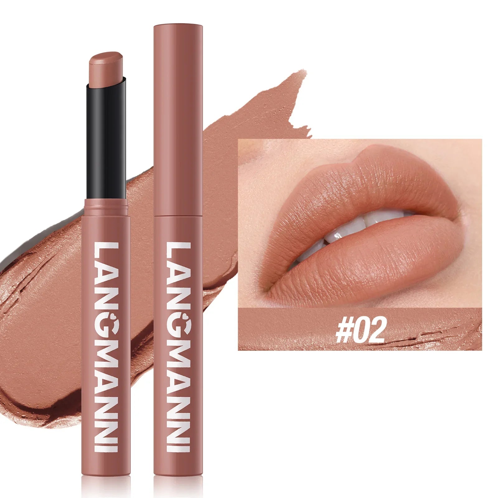 12 Color Matte Lipstick Non-Stick Cup Long-Lasting Velvet Finish Lipstick Pen  Smooth Matte Lip Color Waterproof Non-Fading