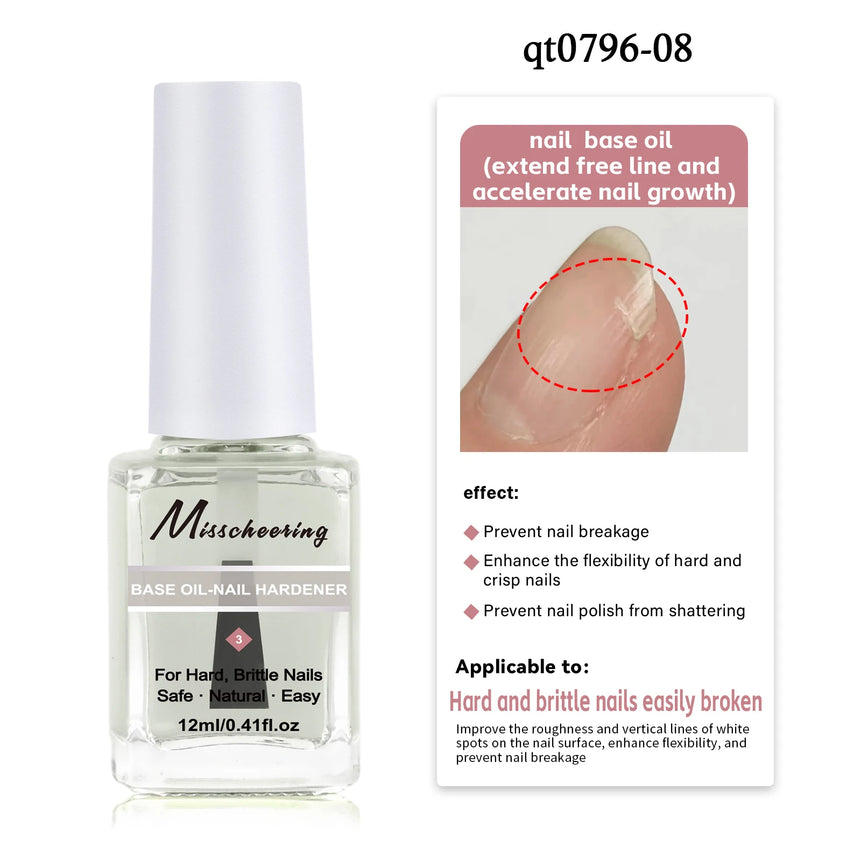 New 12ML Strength Base Oil for Nail Care Repair Damage Improve The C Are Manicure Care Supplies Multi functional Nutritional Oil