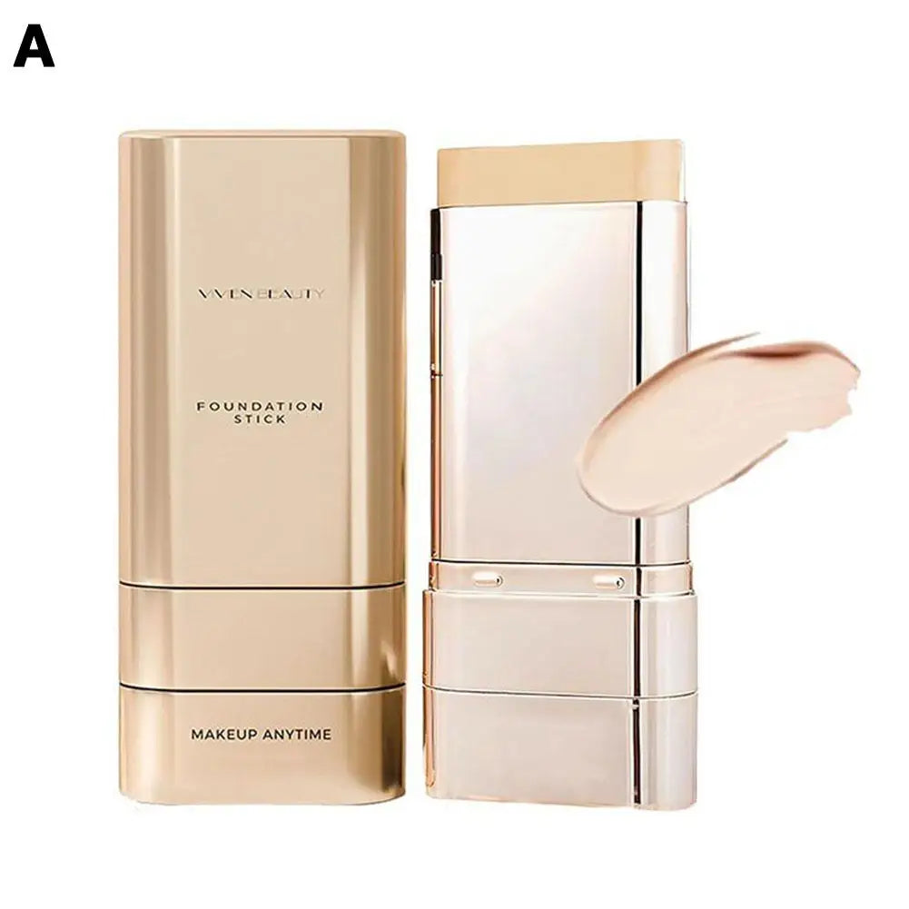 2-In-1 Matte Foundation Stick Lightweight Long-lasting Refreshing Full Coverage Dark Circles Corrector Facial Makeup