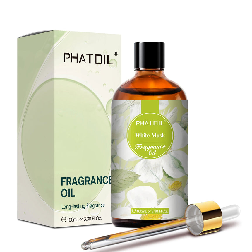PHATOIL 100ml Fragrance Oil Coconut & Vanilla Bubble Gum Sea Breeze White Musk Aroma Fragrance Oils For Candles Soap Making
