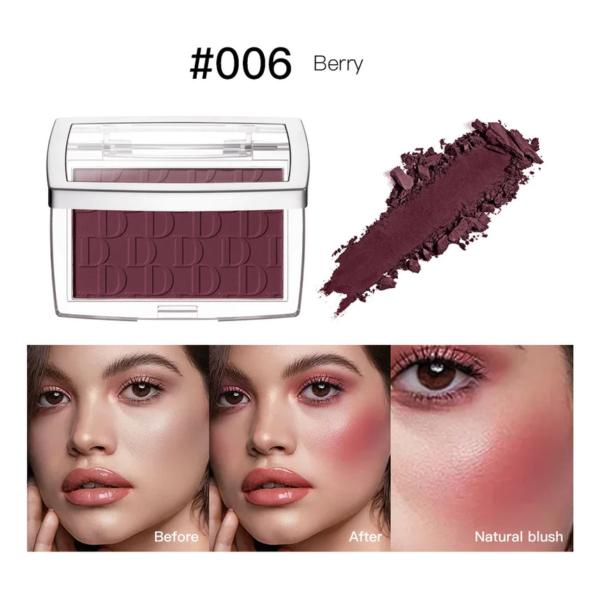 Single Color Blush Silky Texture High Color Rendering No Powder Feeling Low Saturation Long-lasting Natural Matte Blush Cream