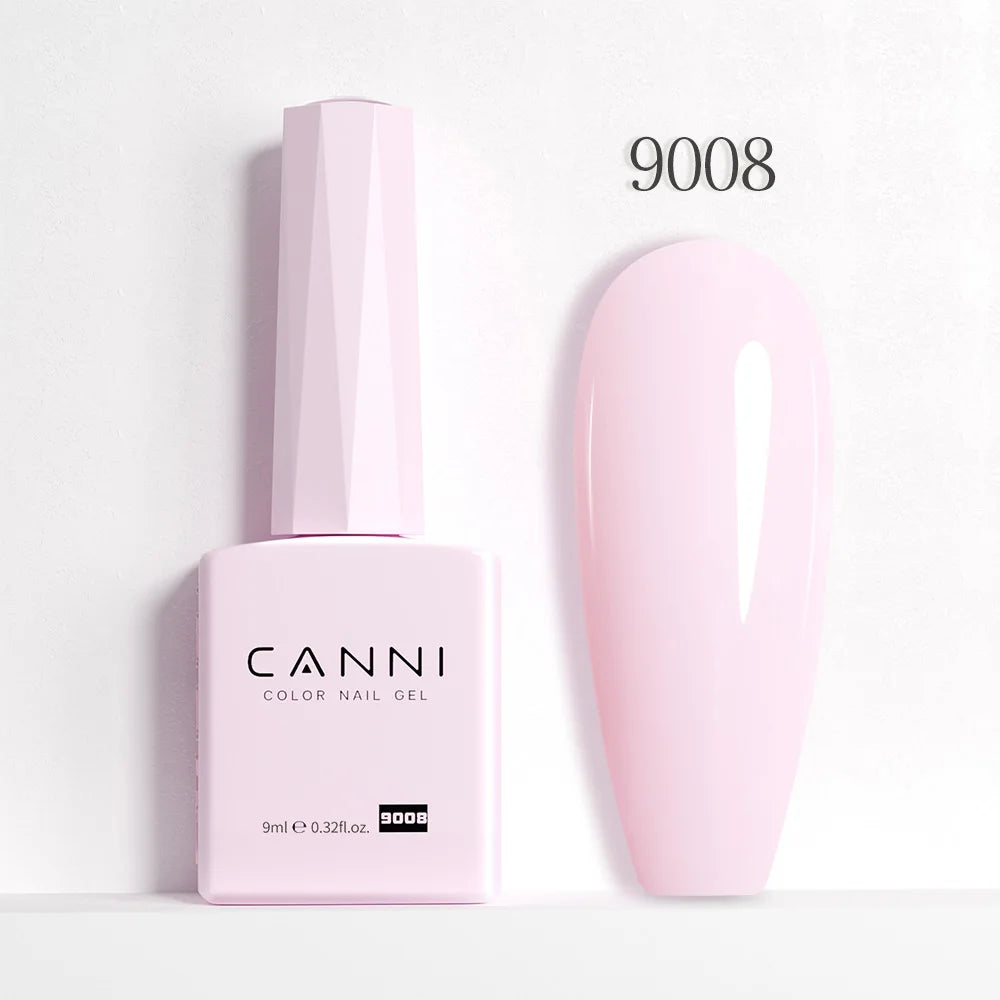 9ml CANNI HEMA/TPO FREE Nude Pink Color Nail Gel Polish Full Coverage Semi Permanent Long Wear Top Coat Venalisa Gel Varnish