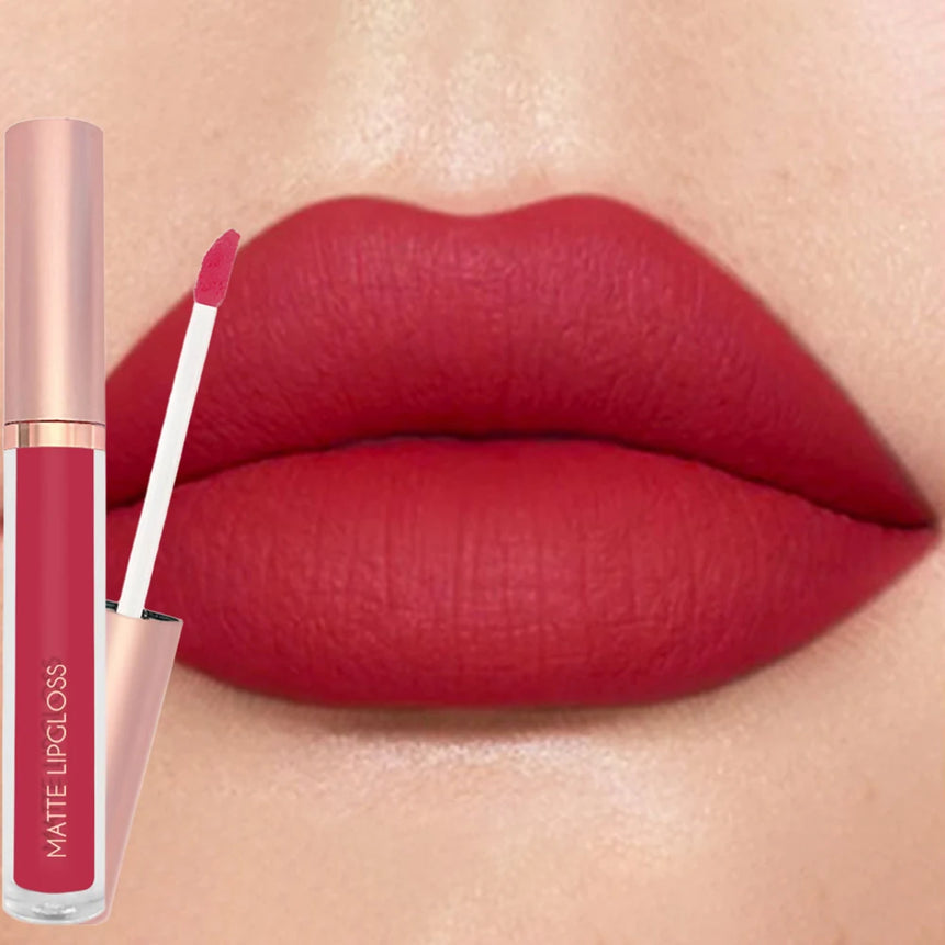 12Colors Creamy Matte Lip Gloss Long-lasting Velvet Non-drying Moisturizing Nude Berry Rose Lipstick Plump Lip Makeup Cosmetics