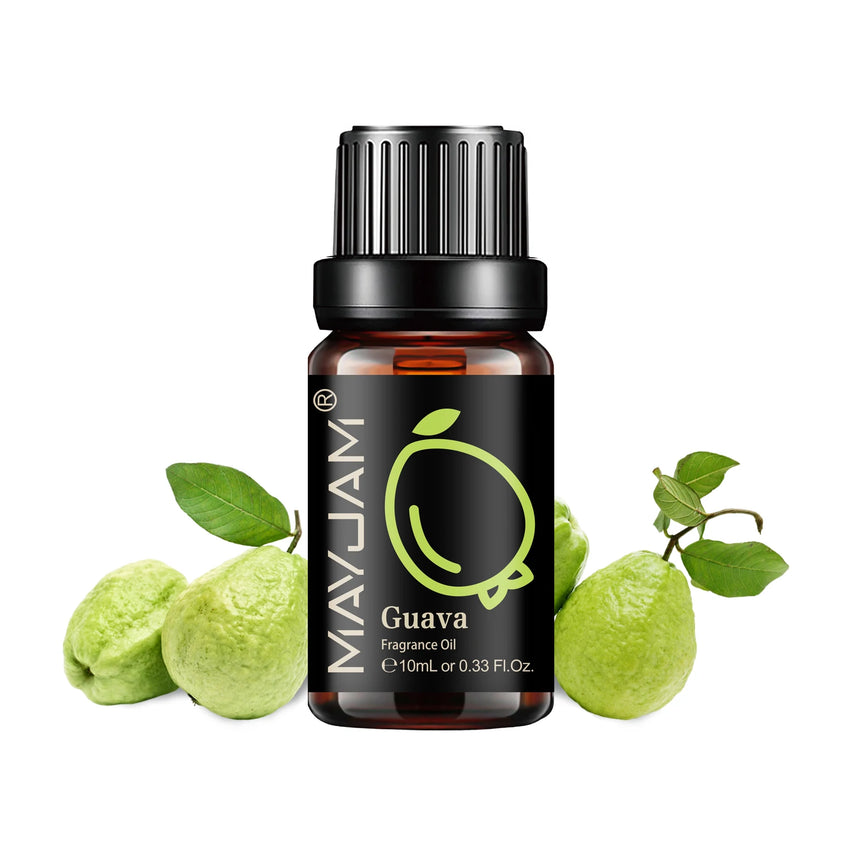 MAYJAM Fruit Essential Oil 10ml Cherry Banana Papaya Grape Litchi Guava Kiwifruit Pear Fig Fragrance Oil for Diffuser Candle