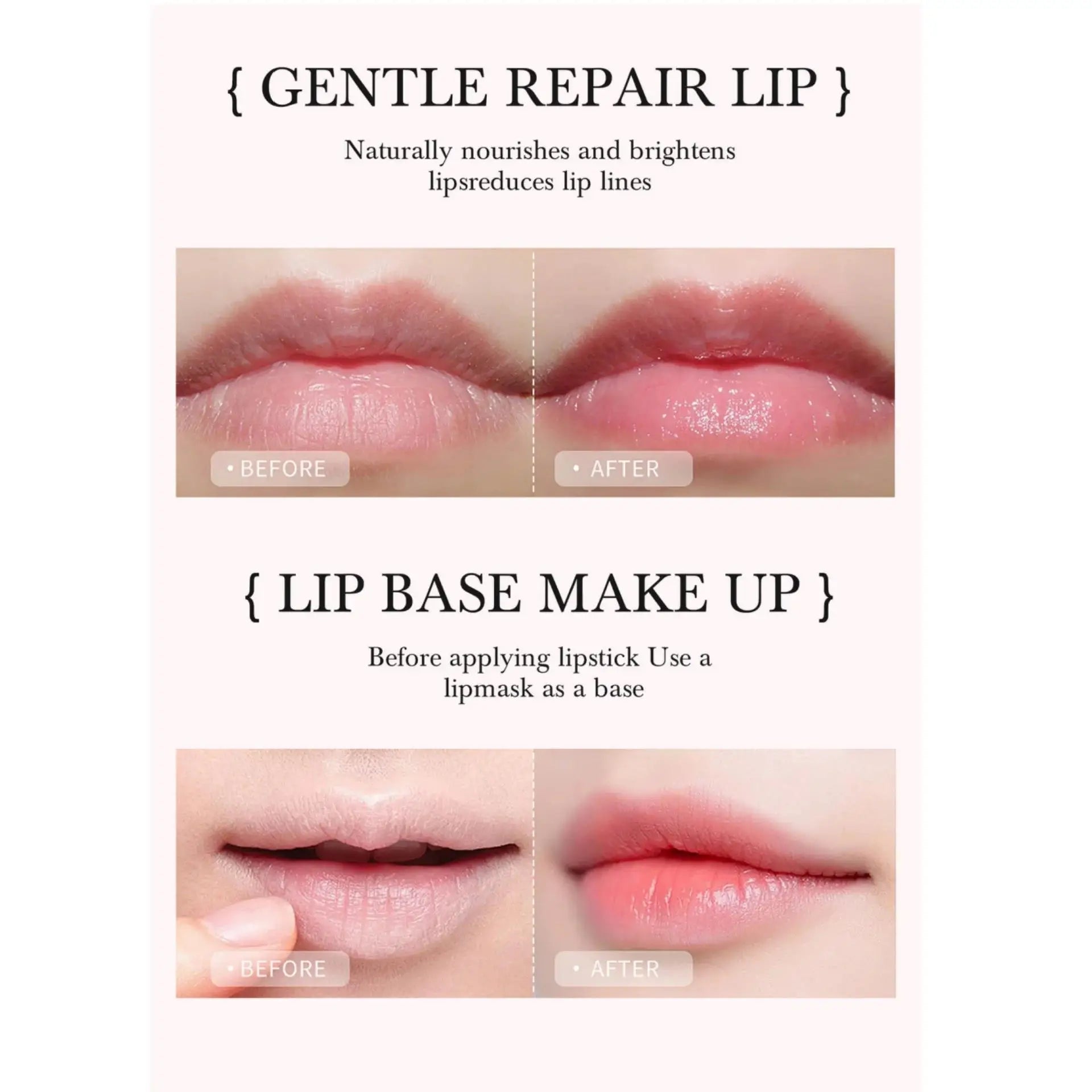 HANDAIYAN 2in1 Lip Scrub Balm Exfoliator Moisturizer Repair Mask Sugar Care Double Effected Hydrating Treatment
