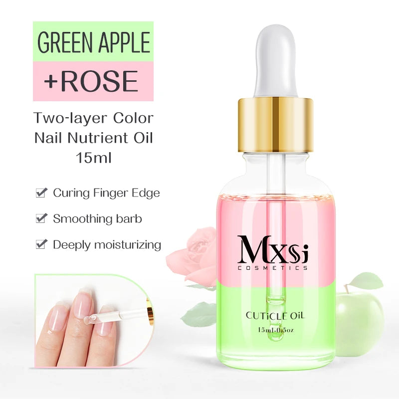 15ML Dried Flower Cuticle Nutrient Oil Nourish Restore Damaged Nails Vitamin Nail Polish Care Oil Soften Moisturizes Strength