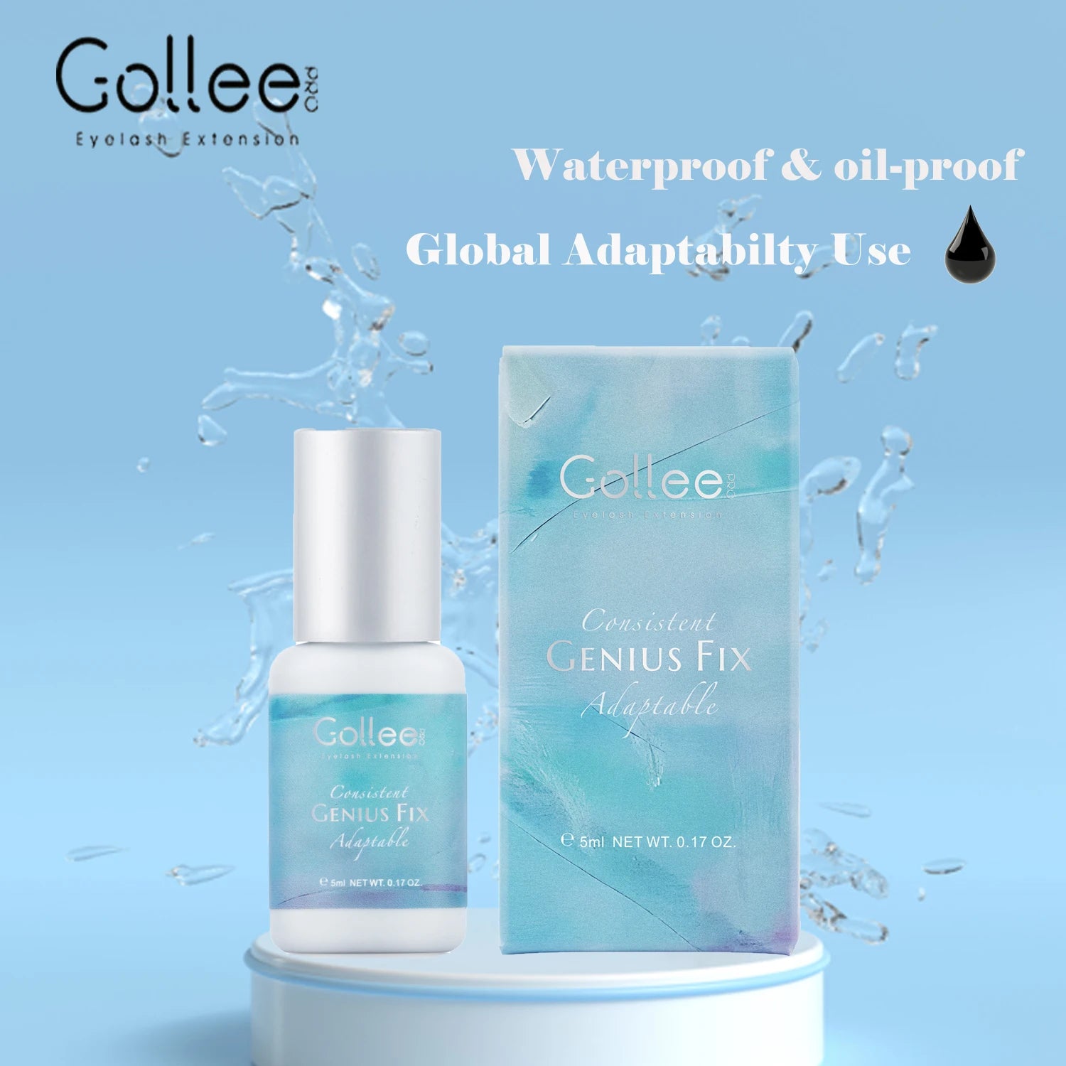 Gollee All-weather 0.5S Quick Dry Eyelash Extension Glue Waterproof Oil Proof Professional Eyelash Glue Golle Adhesiver Eyelash