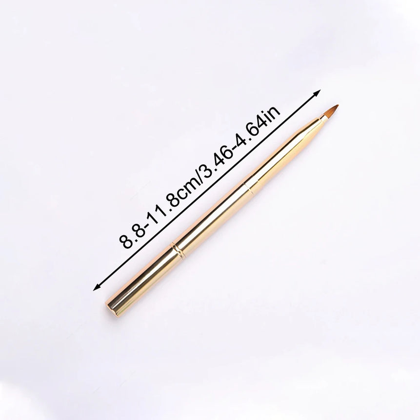 Lip Brush Telescopic Lip Brush Double Head Concealer Makeup Brush Lipstick Brush Portable Lip Brush Multi-function Makeup Tool
