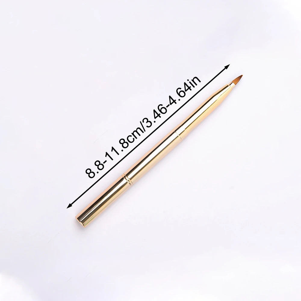 Lip Brush Telescopic Lip Brush Double Head Concealer Makeup Brush Lipstick Brush Portable Lip Brush Multi-function Makeup Tool