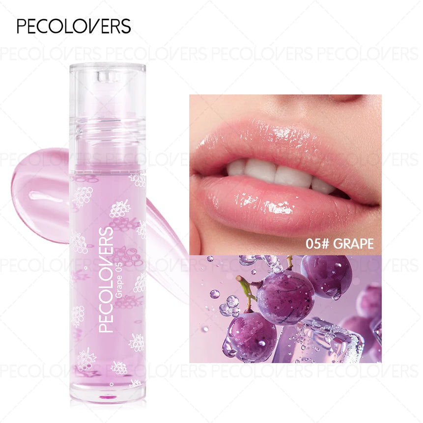 1 Pcs Fruity Flavors Moisturizing Lip Balm Lip Glaze, Silky Smooth and Soothing Lip Gloss, Hydrating Mirror Lip, Daily Lip Care