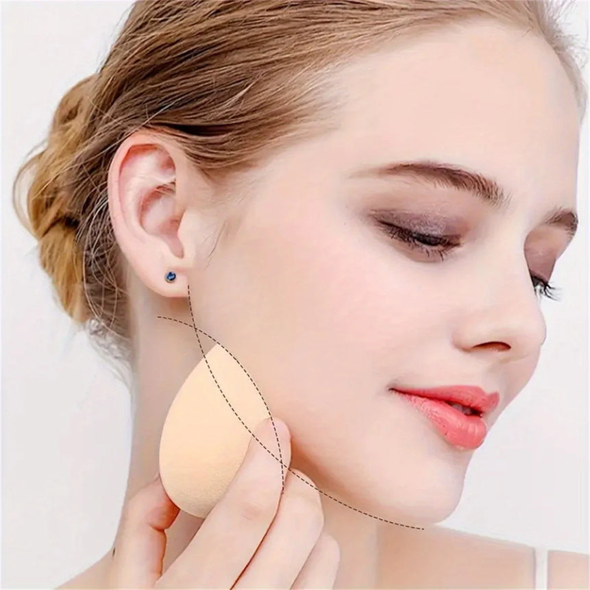 5-10PCS Ombre Makeup Sponge Set - Vegan Dual Use for Liquid/Powder | Latex-Free Travel Essentials All Skin Types