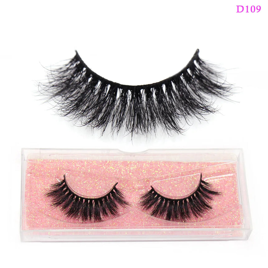 LEHUAMAO 3D Mink Lashes Makeup Eyelashes Fluffy Natural long fake lashes Full stripe reusable False Eyelash Extension 1 Pair
