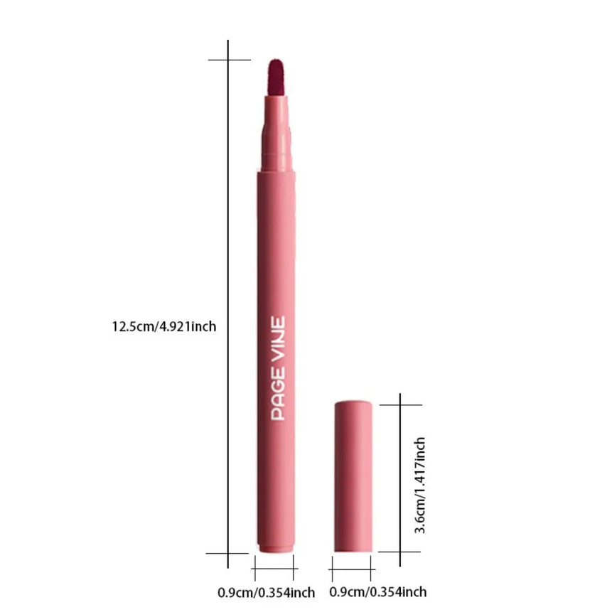 Velvet Brown Lip Liner Pencil Nude Matte Waterproof Non-stick Cup Cherry Red Lip Liner Lip Contour Pen Lipstick Makeup For Woman