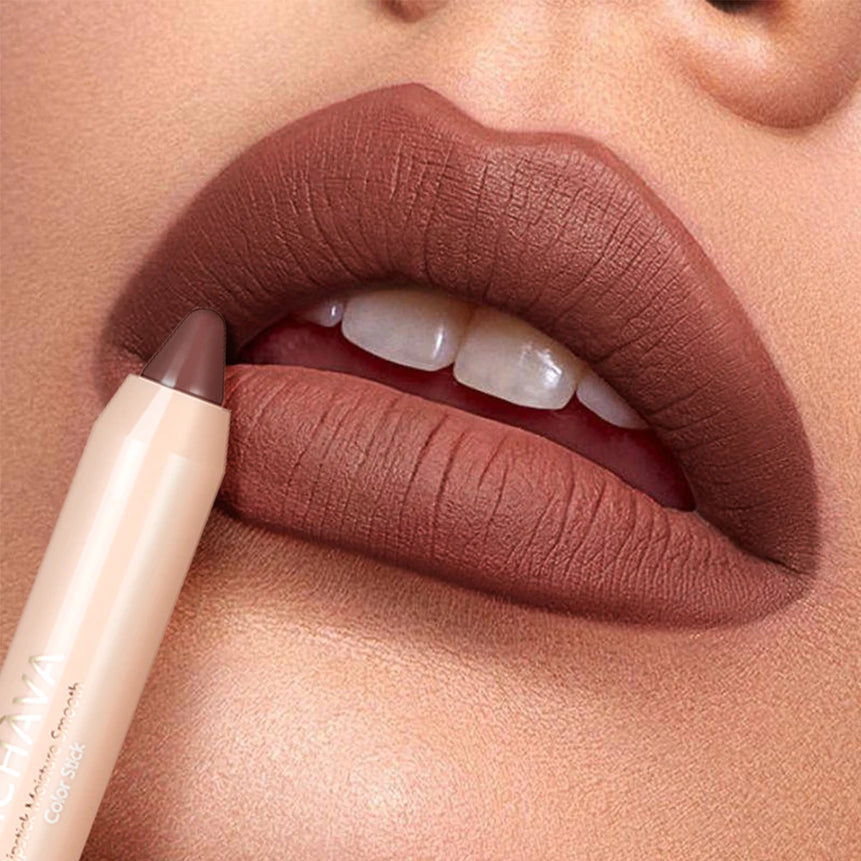 Long Lasting Hydrating Lipstick - Natural Look, Creamy Texture, All Skin Types Compatible, High Pigment Range with Brown, Moistu