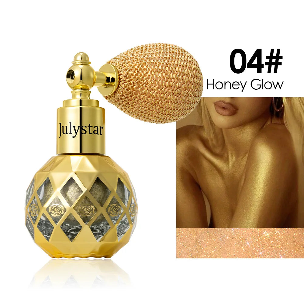 6 Color Shimmering Body Spray – Instant Glow Mist with Reflective Glitter for Festival & Party, Face & Body, Sweat-Resistant