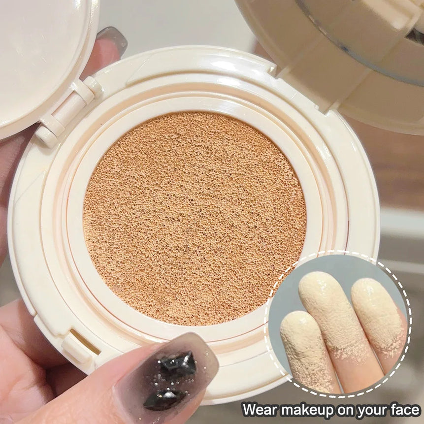 2 in 1 Double Layer Powder Cushion Clear Natural Lasting Brightening Gege Bear Makeup Concealer Loose Powder Cushion Cream