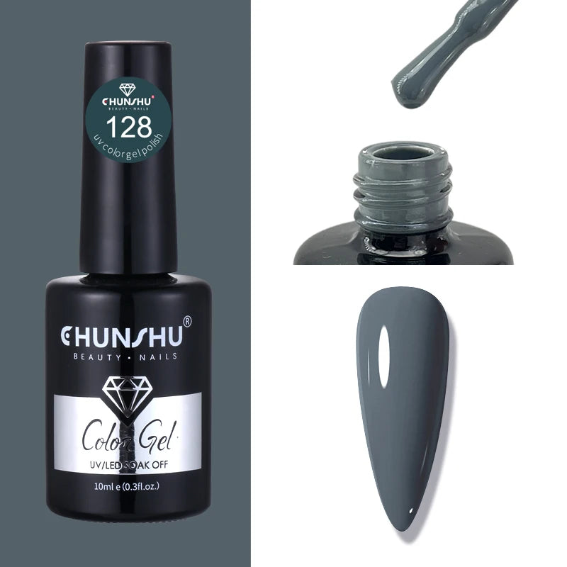 CHUNSHU 10ml Gel Nail Polish Soak Off Semi-Permanent Varnish Professional Salon UV LED Nails Art Gel No Smell All Seasons Colors