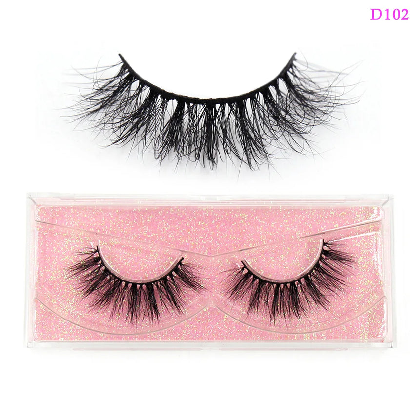LEHUAMAO 3D Mink Lashes Makeup Eyelashes Fluffy Natural long fake lashes Full stripe reusable False Eyelash Extension 1 Pair