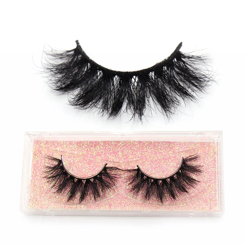 LEHUAMAO 3D Mink Lashes Makeup Eyelashes Fluffy Natural long fake lashes Full stripe reusable False Eyelash Extension 1 Pair