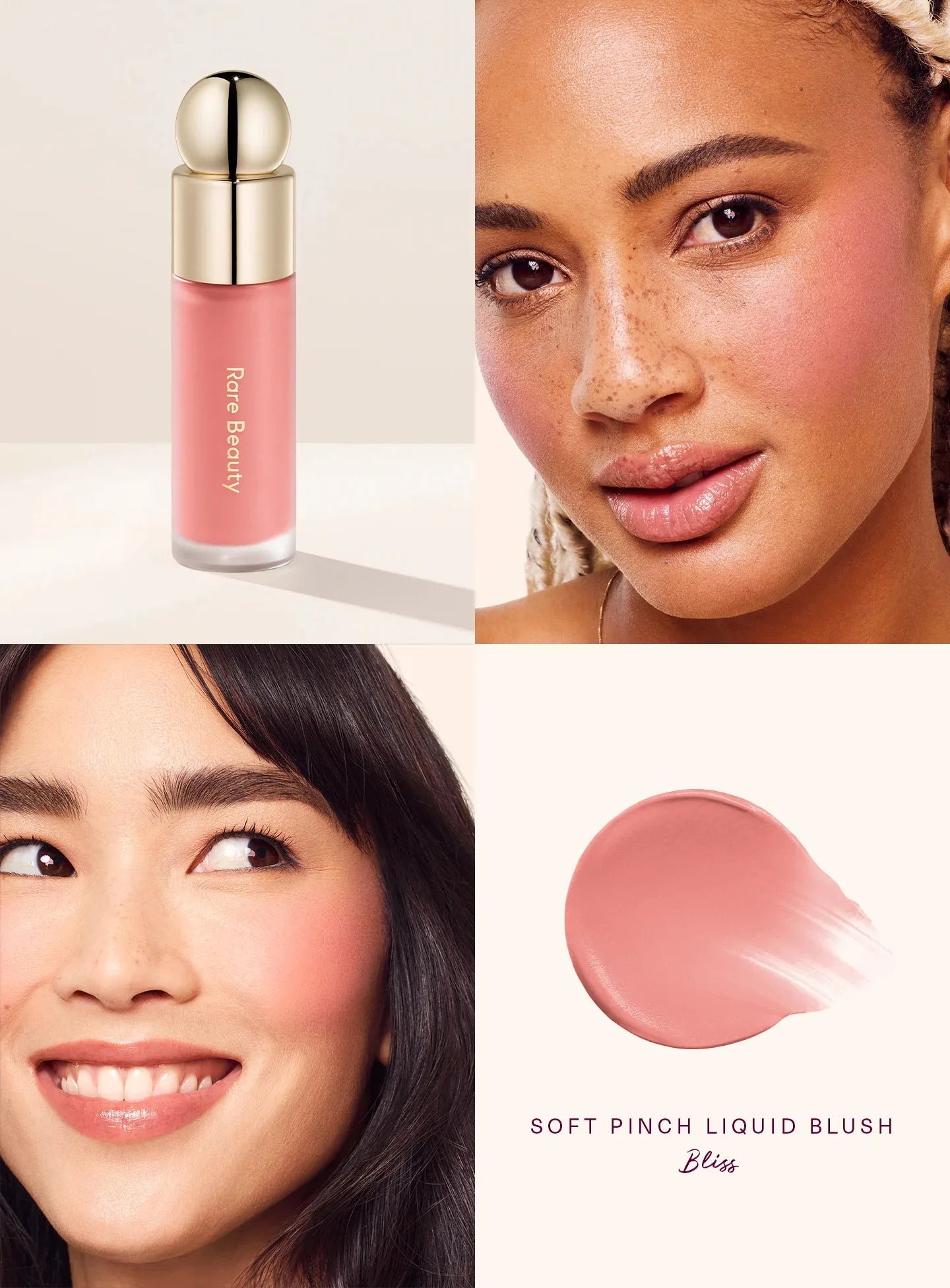 RARE Beauty Liquid Blush Lipstick Hope Eyes Cheek Blusher Waterproof Mositure Face Contour Shadow Liquid LipGloss Plump Makeup