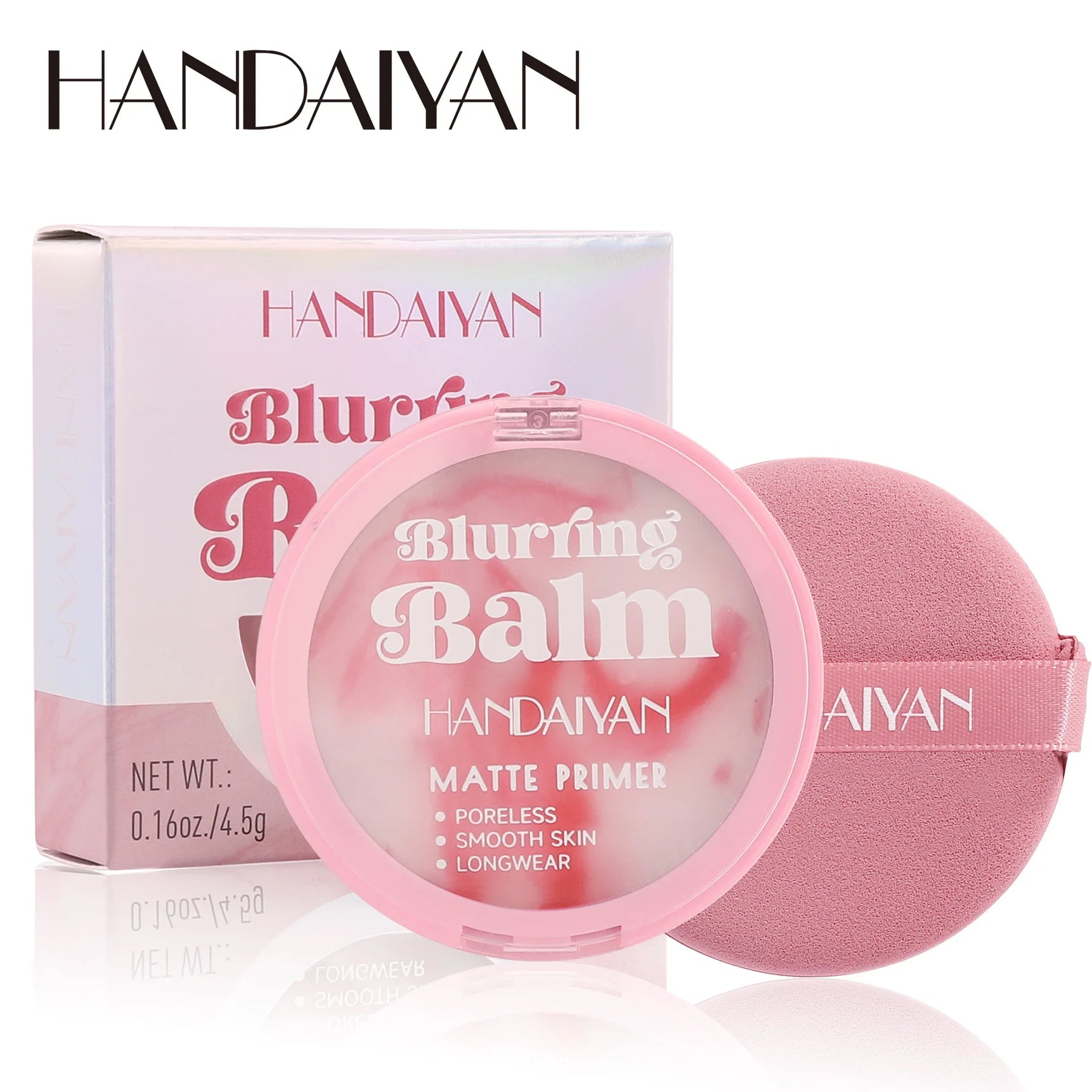 Light Mist Water Resistant Oil Control Brightening Complexion Matte Concealer Setting Powder with Powder Puff