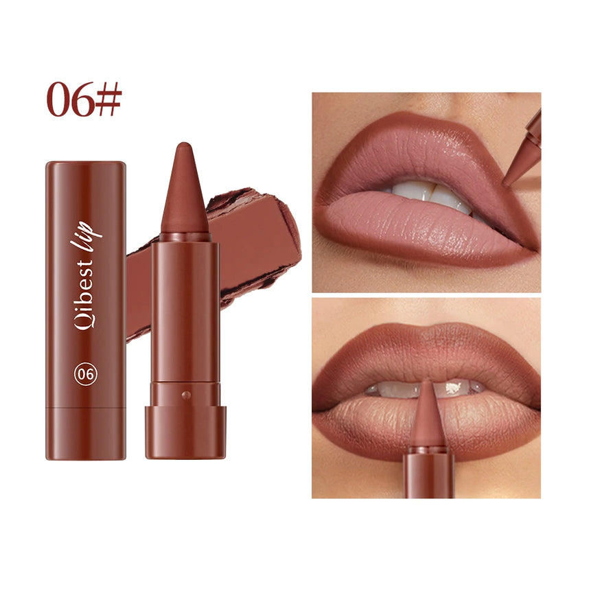 Tapered Gradient Lip Liner Matte Nude Brown Velvet Lipstick Waterproof Non Sticky Contouring Tint Lipliner Crayon Lip Makeup