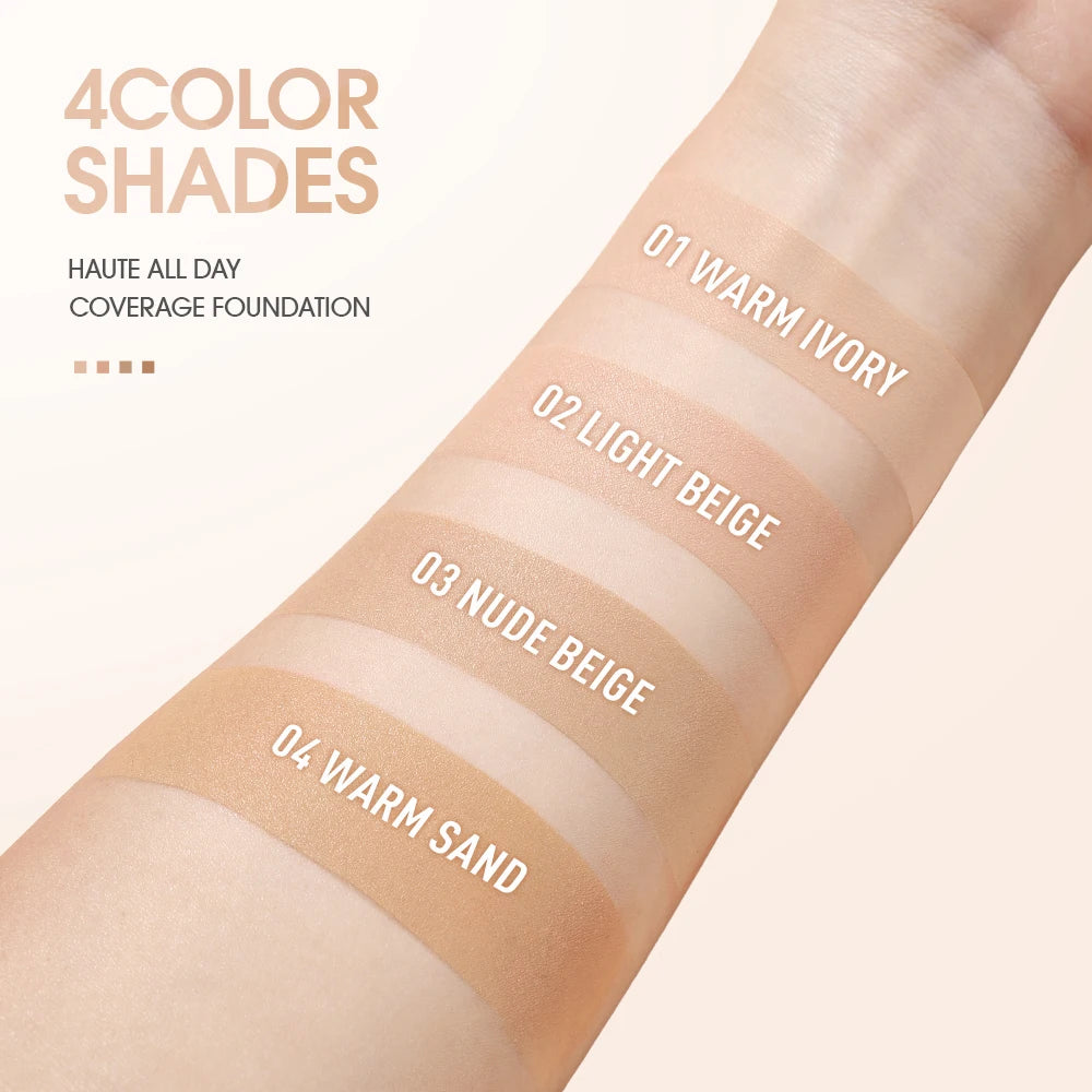 O.TWO.O Liquid Foundation | Matte, Moisturizing, Oil-Control, Long-Lasting, Waterproof Makeup