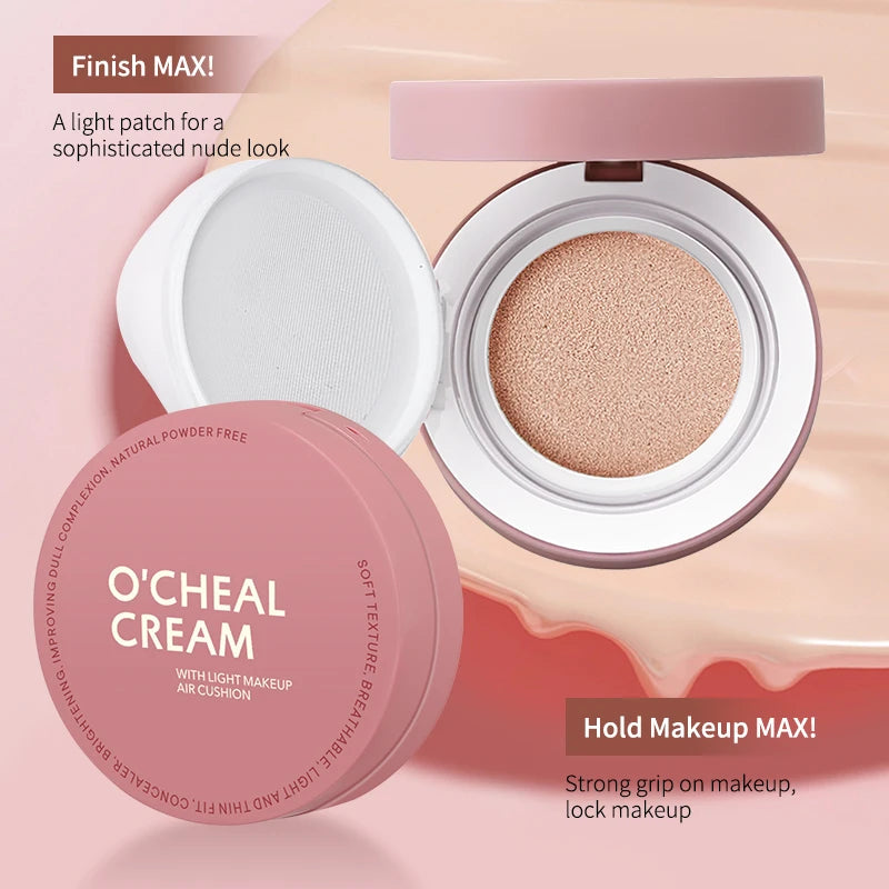 OCHEAL Cushion Foundation Cream Long Lasting Moisturizing Foundation For Face Makeup