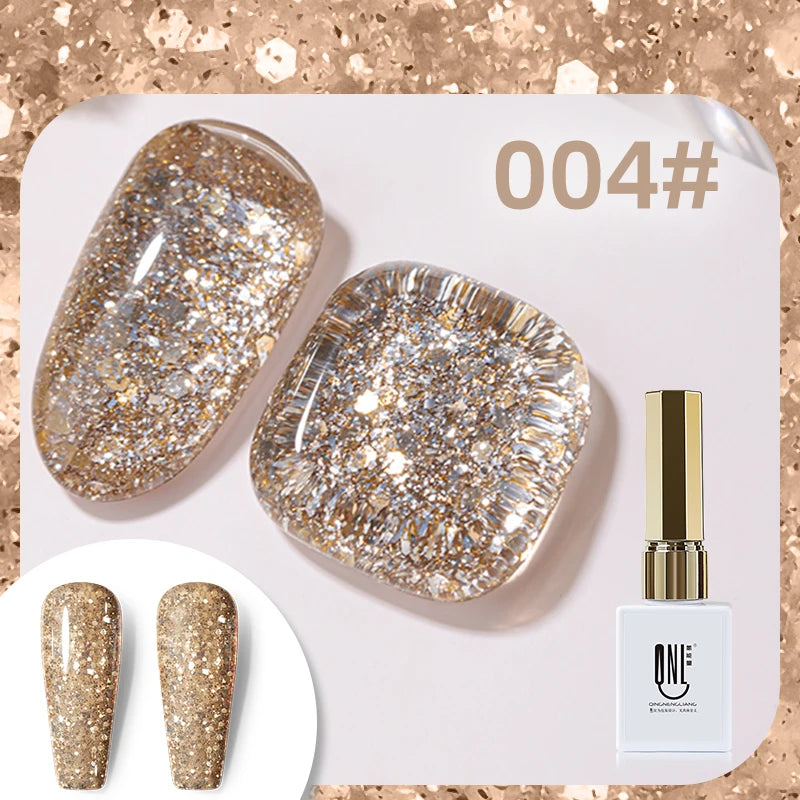 15ml Super Reflective Flash Disco Nail Gel Polish Relective Glitter Semi Permanent Nail Art Varnish For Manicures