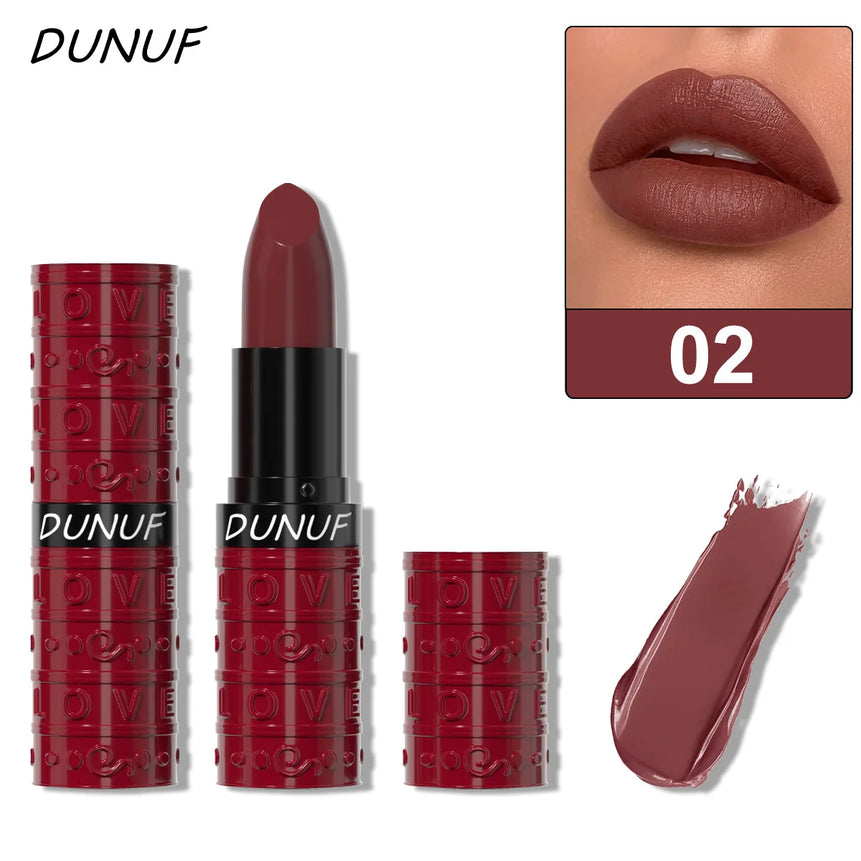 Velvet Sexy Lipstick Waterproof Long Wearing Non Transfer Sweat Proof Lip Gloss Moisturizing Hydration 3 Colors