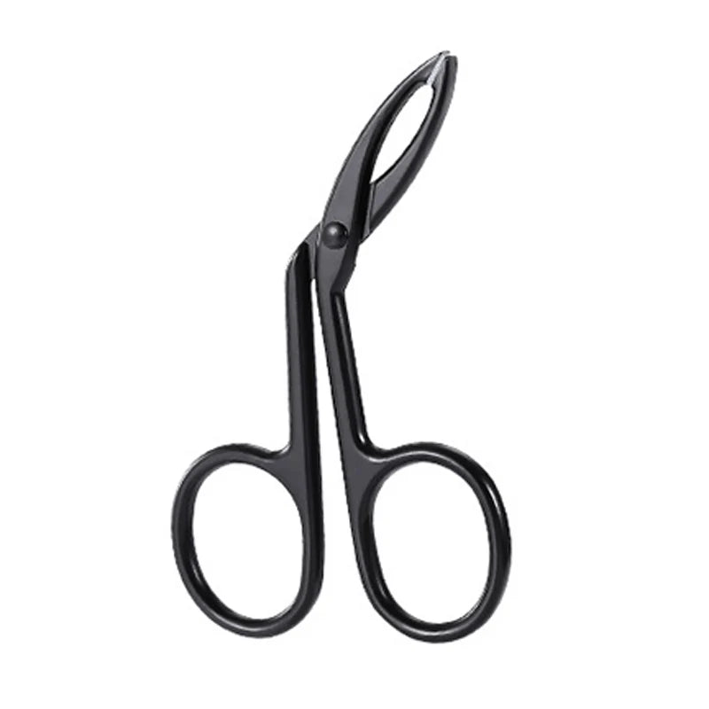 Scissor Shaped Eyebrow Tweezers Flat Headed Tweezers Oblique Headed Tweezers Stainless Steel Scissors Handle Tweezers