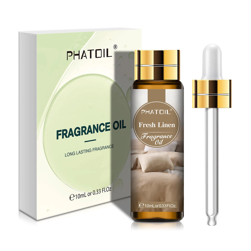 PHATOIL 10ml Coconut & Vanilla Fragrance Oil For Diffuser Aromatherapy White Musk Bubble Gum Baby Powder Fragrance Aroma Oils