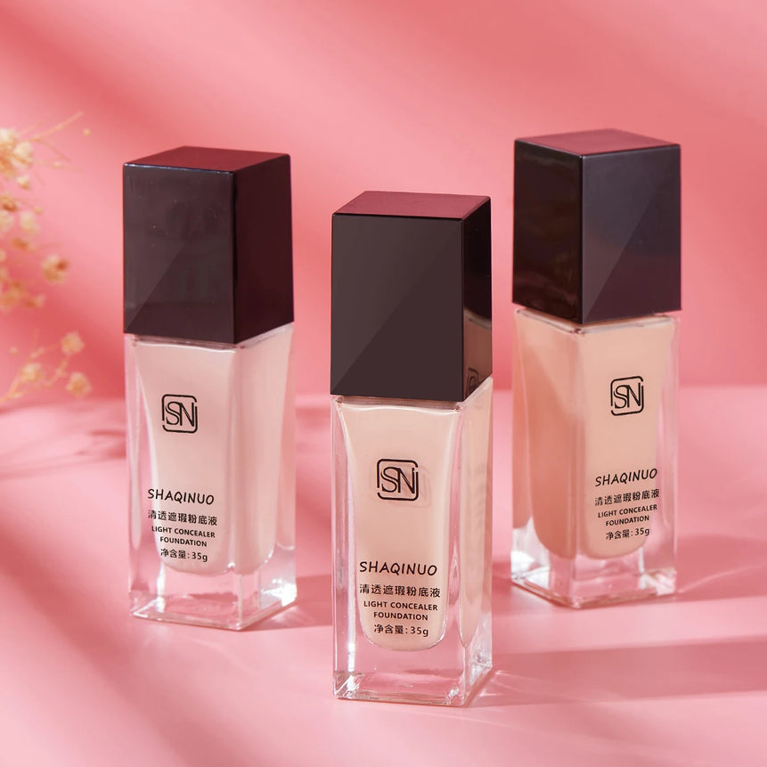 SHQINUO3 color foundation concealer cream waterproof non-removal makeup foundation stick moisturizing foundation cream
