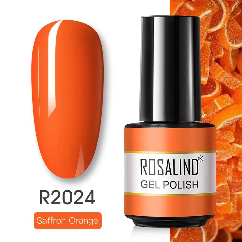 ROSALIND Gel Nail Polish Matte Base Top Coat For Soak Off Gel Polish UV LED Gel Semi Permanent Varnishes Design Nail Art